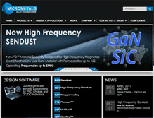 Tablet Screenshot of micrometalsapc.com